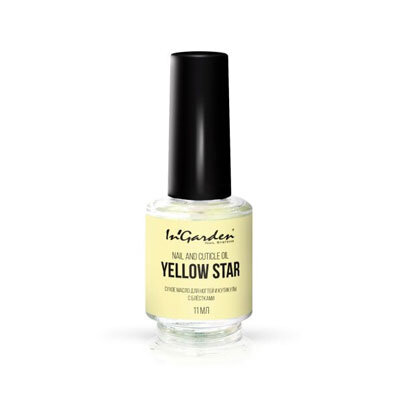Масло для ногтей и кутикулы nail and cuticle oil yellow star 11мл In'Garden