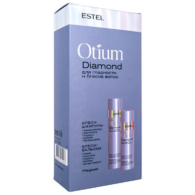 Набор ESTEL OTIUM DIAMOND для гладкости и блеска волос (шампунь 250мл+бальзам 200мл)