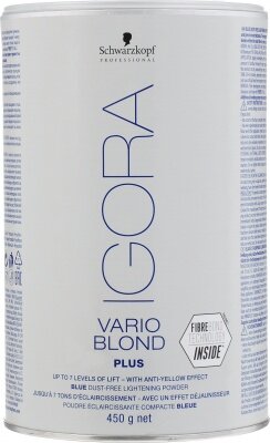 IGORA Vario Blond Plus Осветляющий порошок 450г (белая банка-синий порошок)