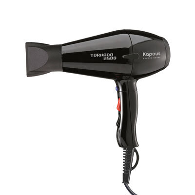 Фен для укладки волос Tornado 2500Вт черный KAPOUS