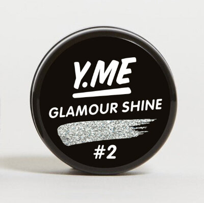 Y.ME Гель-краска gel paint glamour shine #2 silver 5гр