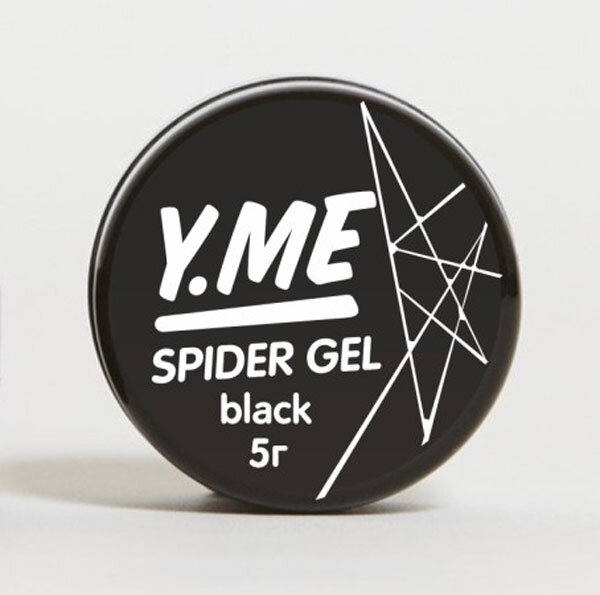 Y.ME Гель-краска Паутинка Spider Gel черная 5гр