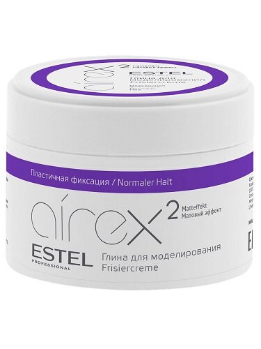 Глина для моделирования волос с матовым эффектом Пластичная фиксация AIREX 65мл ESTEL