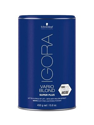IGORA Vario Blond Super Plus 450г (синяя банка-белый порошок) с файберплексом