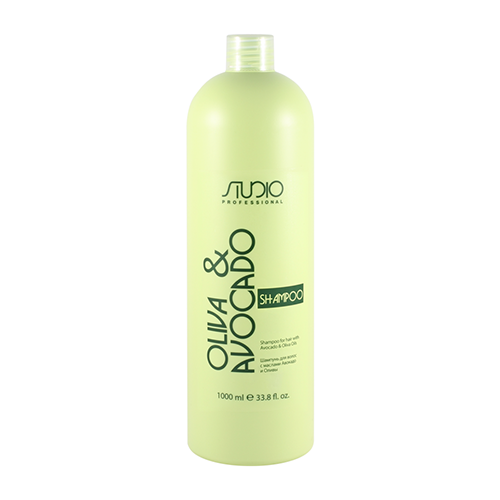 Шампунь для волос с маслами авокадо и оливы 1000мл Studio