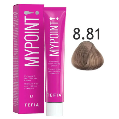 TEFIA MYPOINT Перманентная крем краска для волос 8/81 светлый блондин коричнево пепельный 60мл